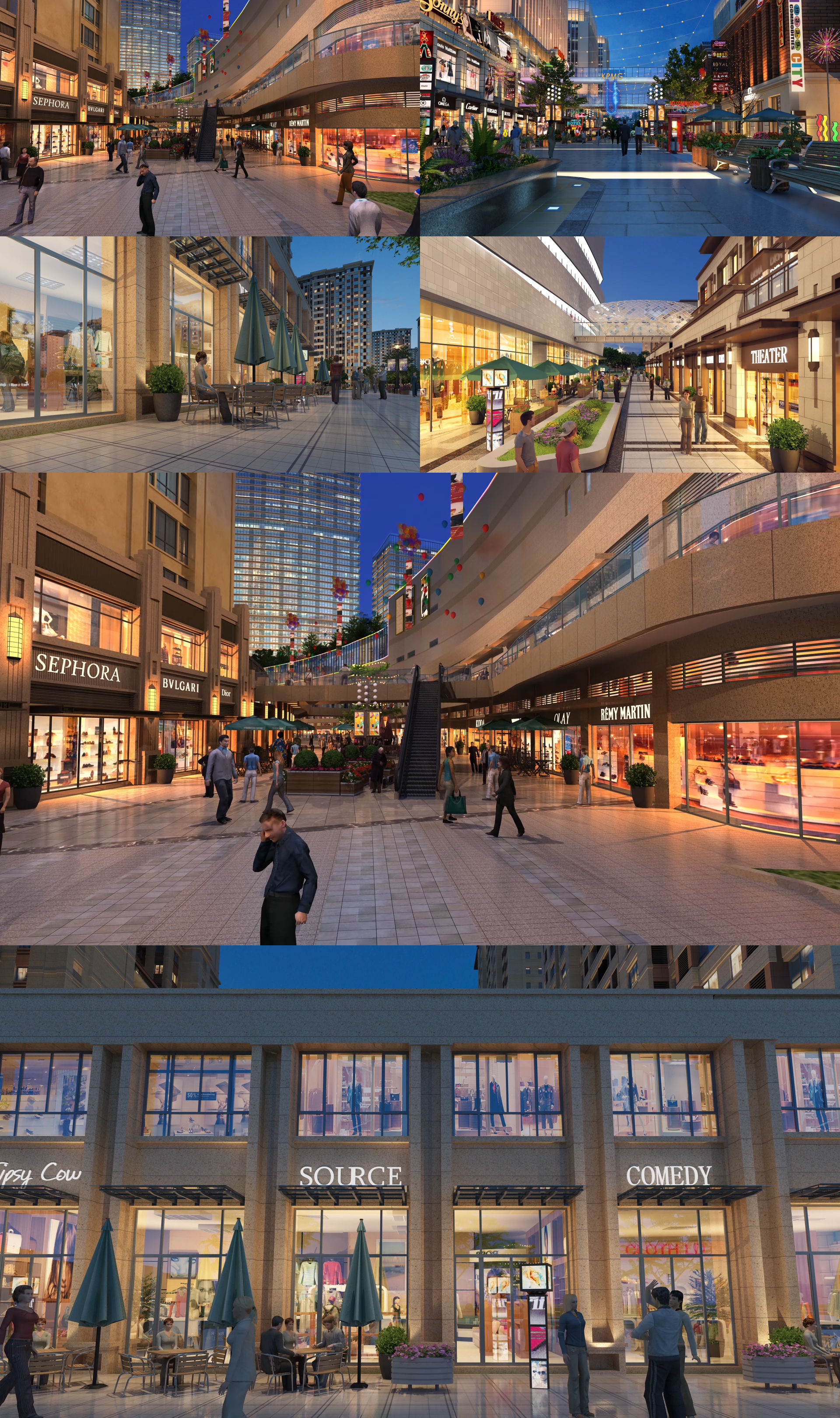 海口桫欏灣商業街 融合熱帶風情與現代商業的規劃設計